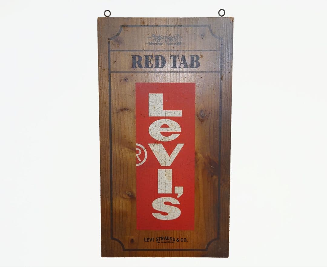 リーバイス 木製看板 REDTAB