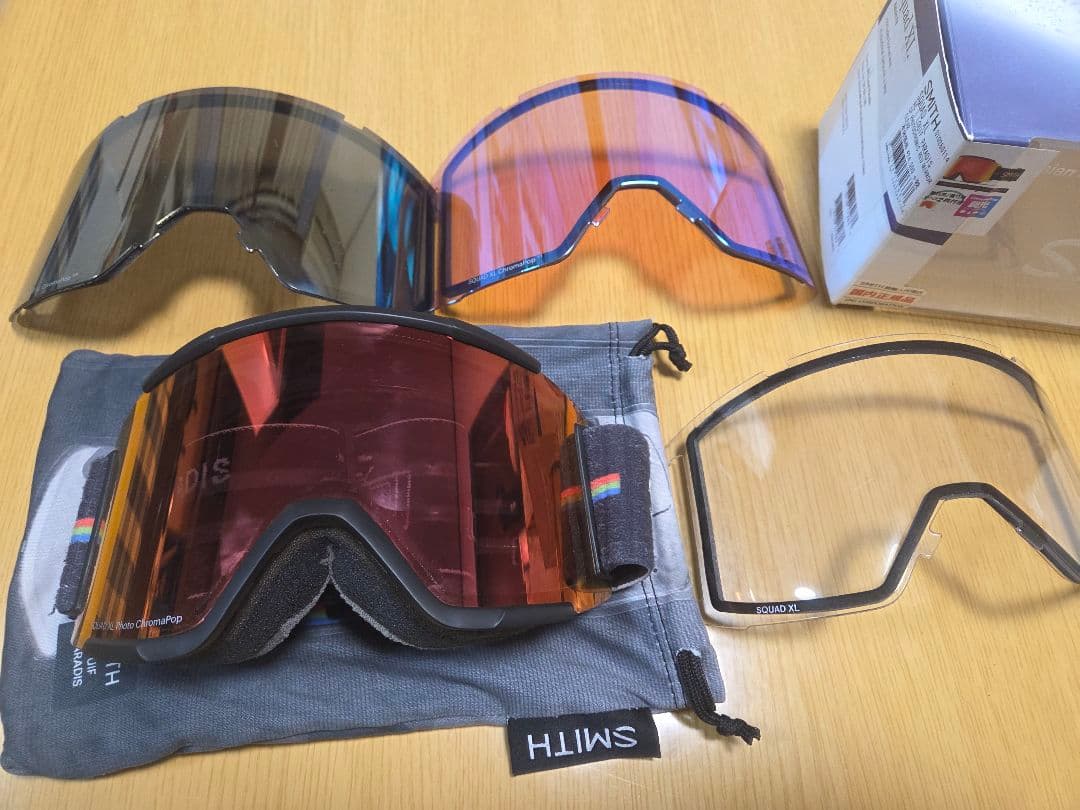 SMITH ゴーグル　スカッドXL スペアレンズ3枚付き