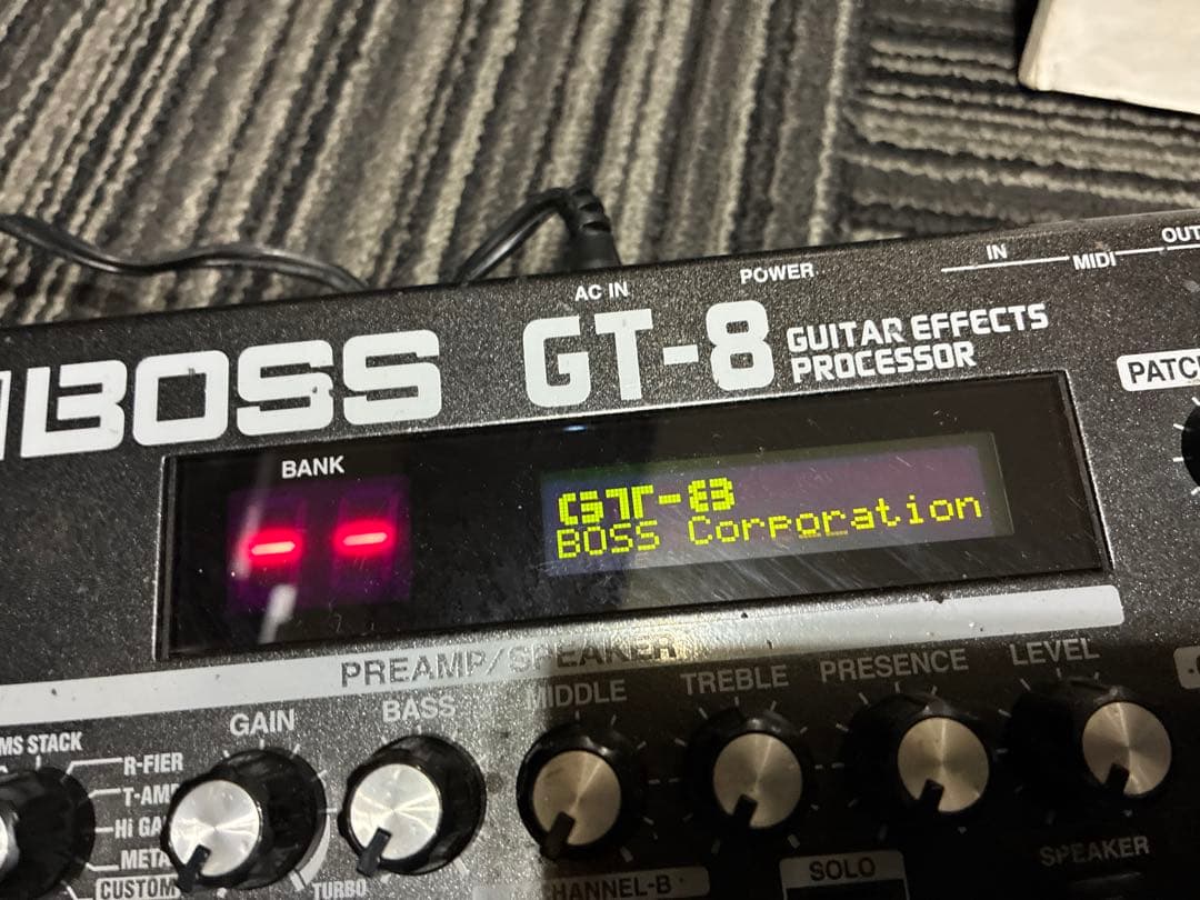 【2基のCOSM搭載】BOSS GT-8 マルチエフェクター 動作良好