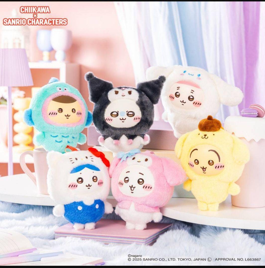 ちいかわ　サンリオキャラクターズ　Kiramekko コンプリートセット全6種類