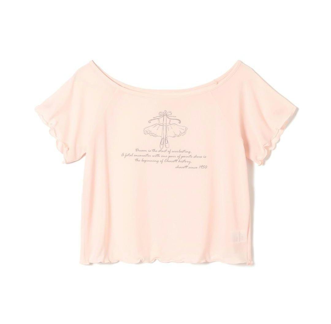 お値下げ　チャコット　バレエ　Tシャツ　衣装柄　トウシューズ柄