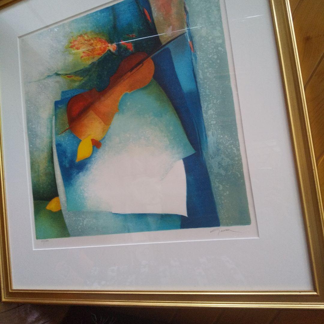 フランスClaude Gaveau絵画。No.入りサイン入りです。大バーゲン‼️