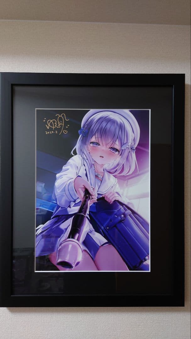 ゆんみ先生　メロンブックスWGC 直筆サイン入りA3複製原画「舐めてもいいよ…」