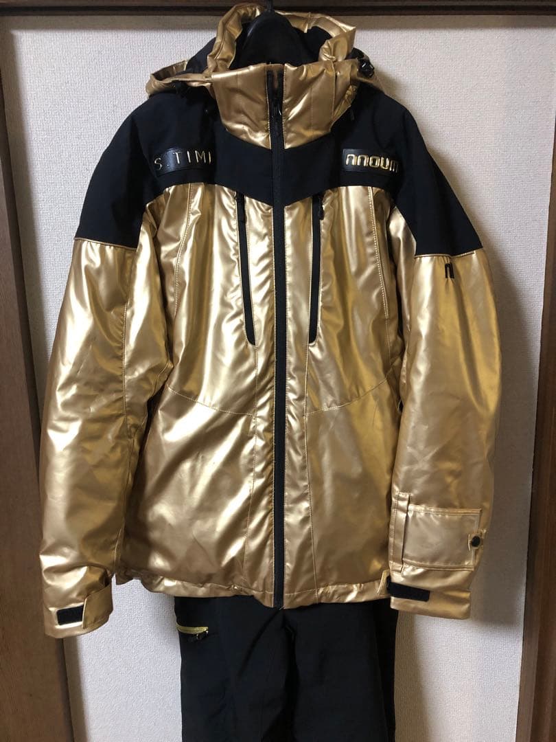 完売品S.TIME × NNOUMゴールドジャケット上下セット XLサイズ　美品
