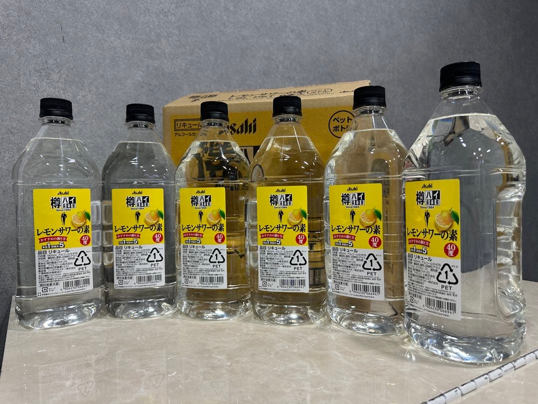 けんさん専用 アサヒ「樽ハイ倶楽部レモンサワ一の素 1800ml」12本セット