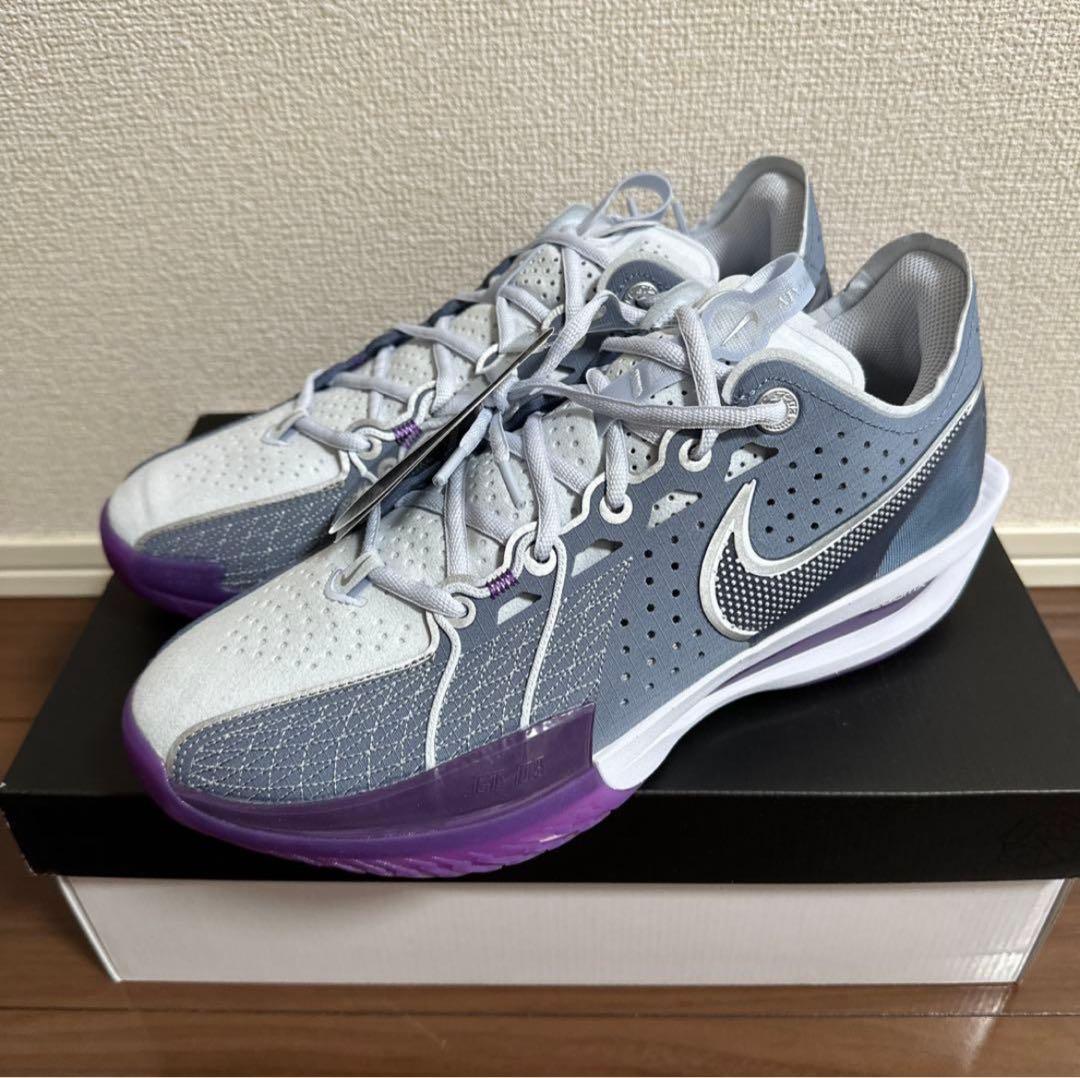 NIKE AIR ZOOM G.T. CUT3 ホワイト/グレー/パープル