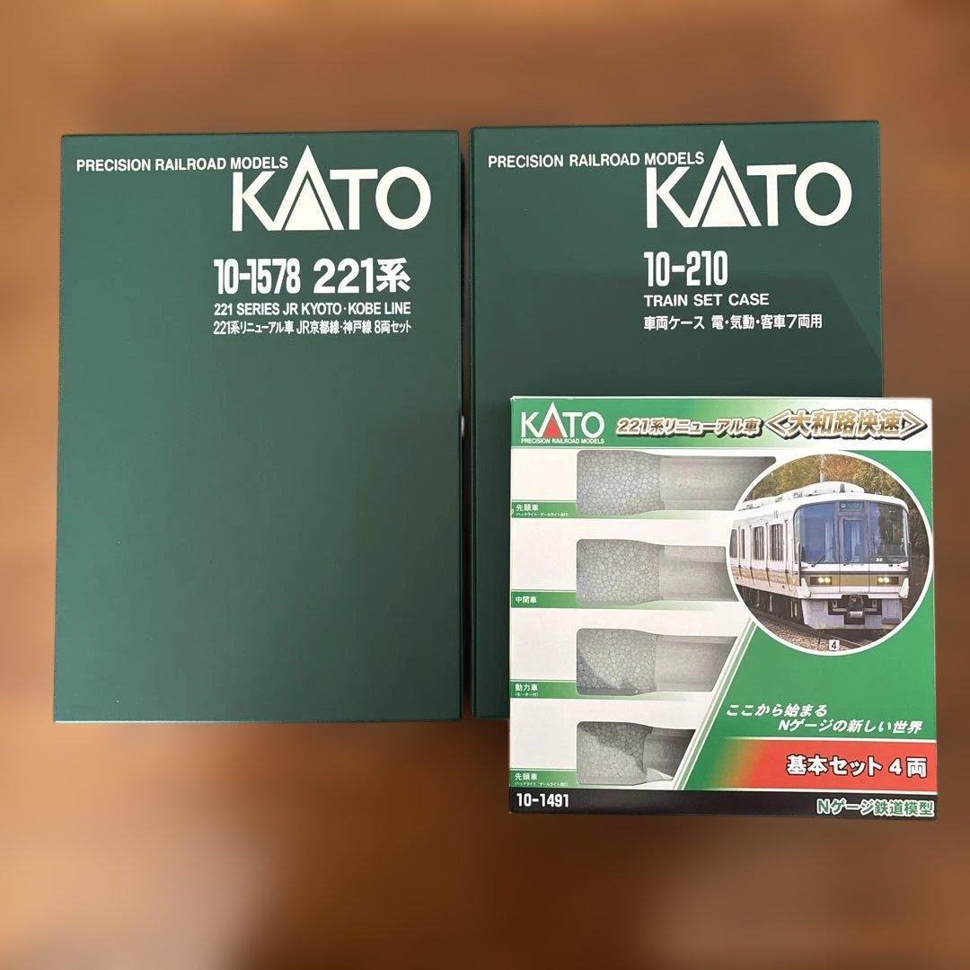 KATO 221系 8両編成セット＋4両　室内灯装備済み
