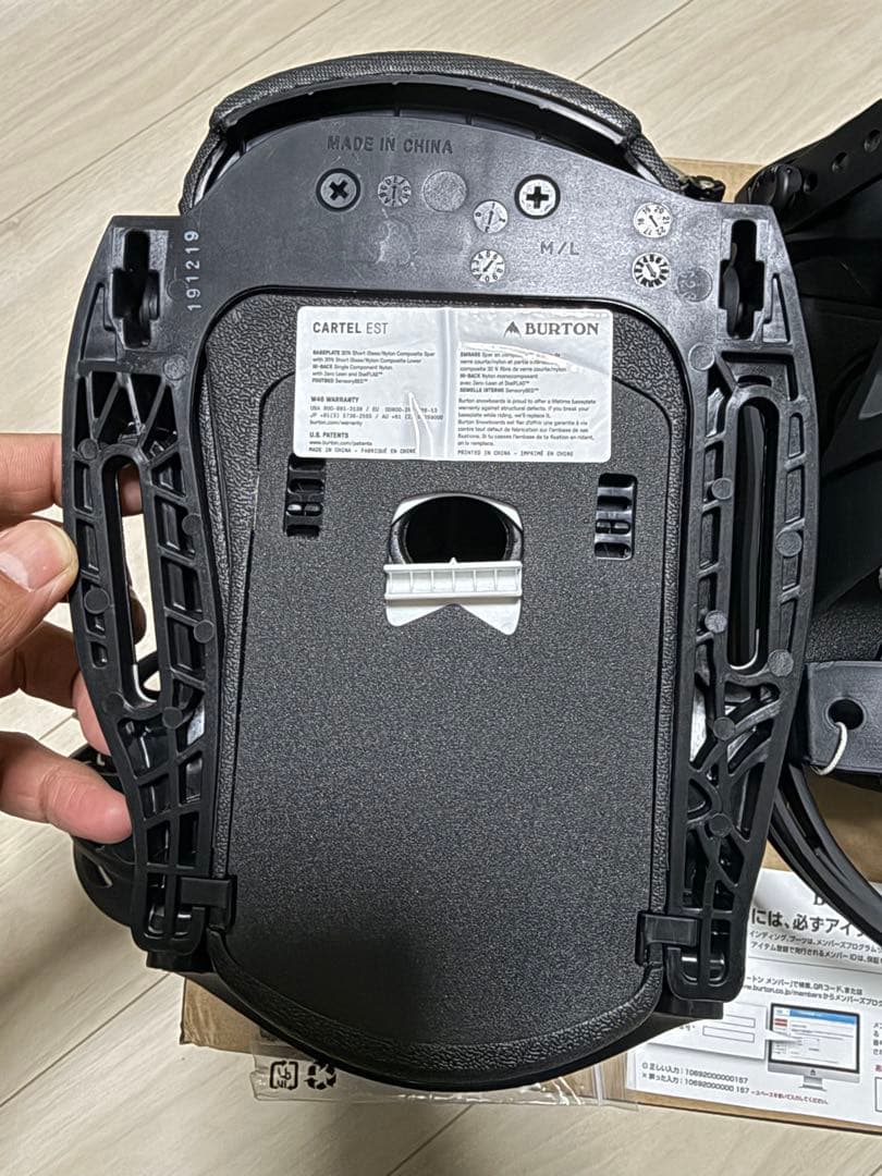 新品Burton Cartel ESTスノーボードビンディング M