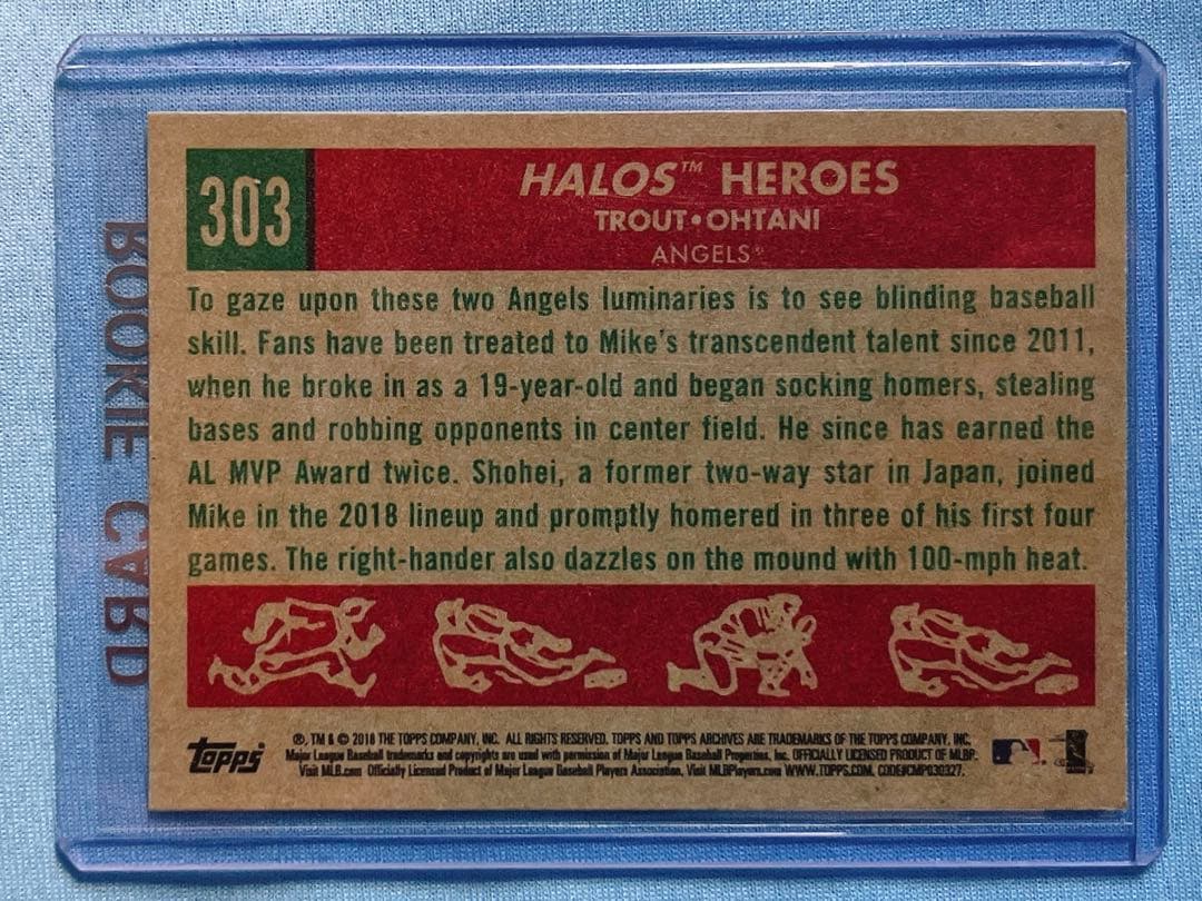 MLBカード 大谷翔平&トラウト 2018 Topps Archives 美品