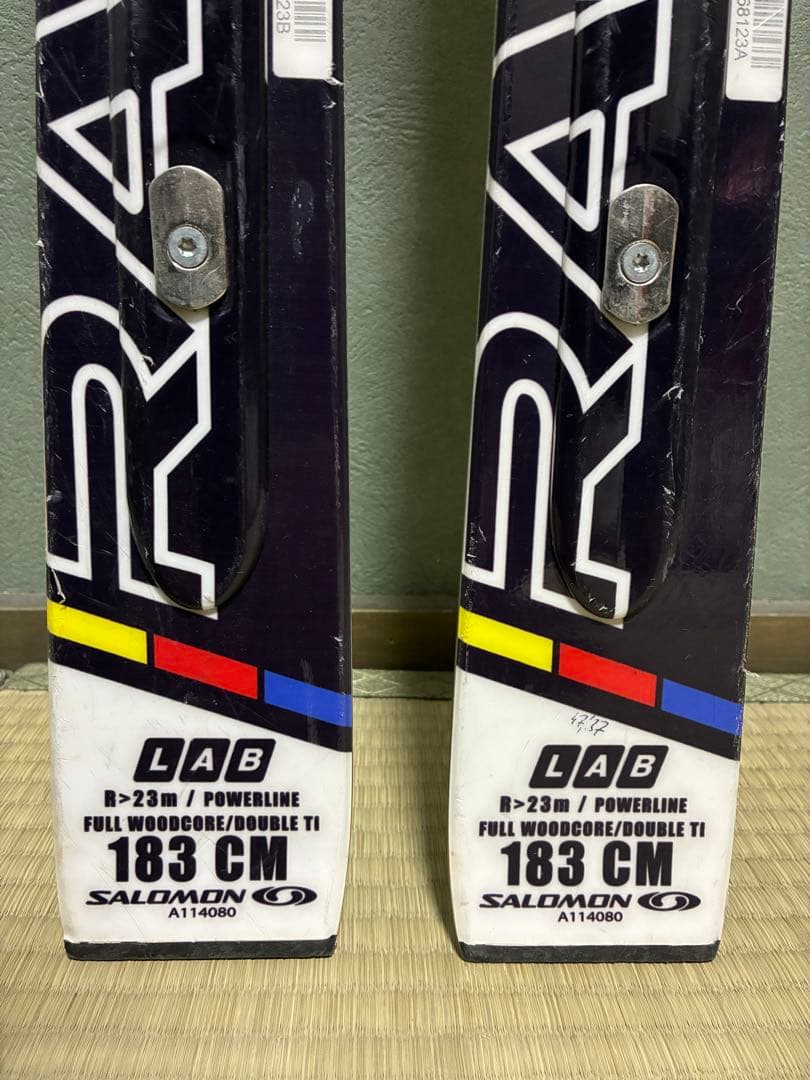 SALOMON スキー板 2V RACE GS LAB 183cm ビンディング
