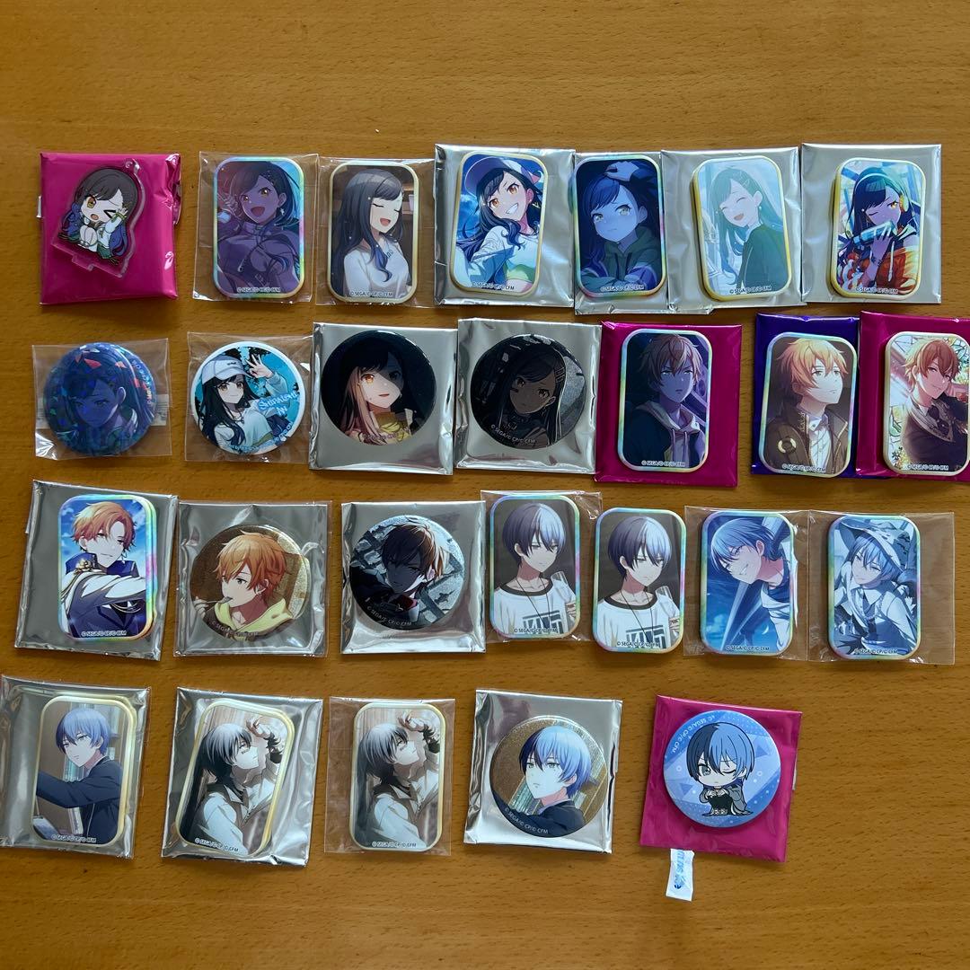 【プロセカ】白石杏 東雲彰人 青柳冬弥 アクキー 缶バッジセット