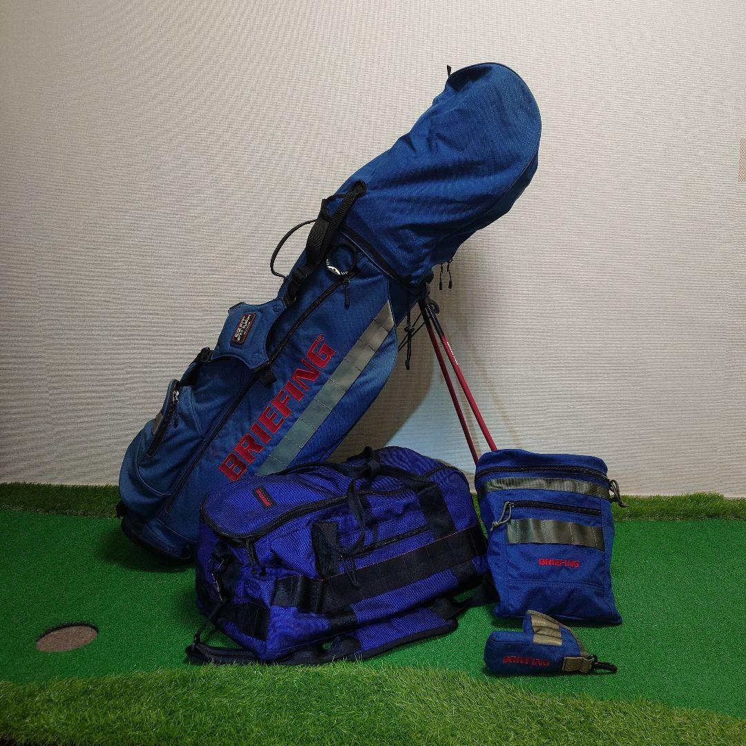 BRIEFING 4点セット／キャディバッグ 青 EZ-FIT 等