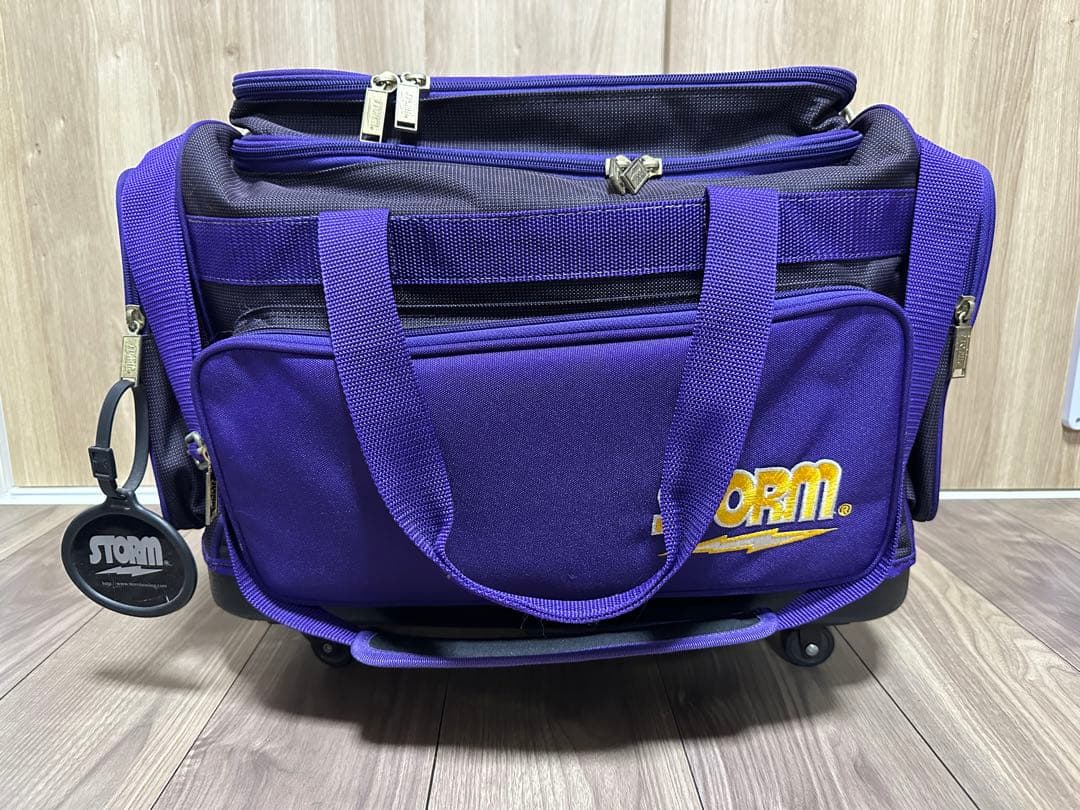 STORM ボウリング キャリーバッグ ボール2個用 コロコロ付き＋靴+小物