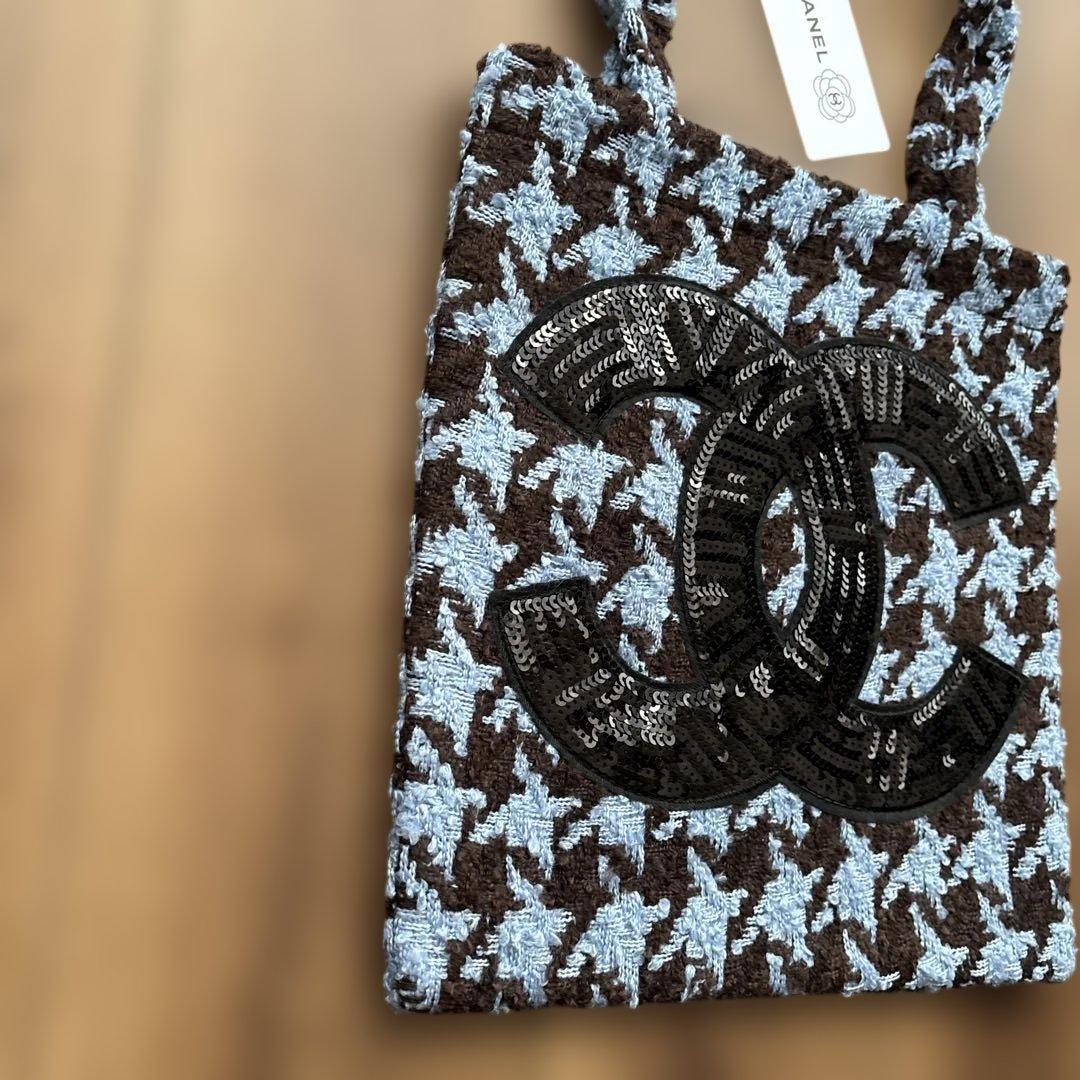 CHANELツイードトートバッグ
