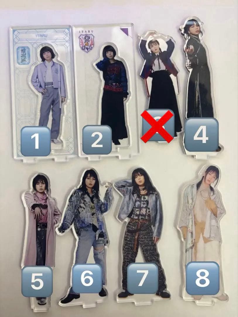 【バラ売り可能】龍宮城　ITARU アクリルスタンド