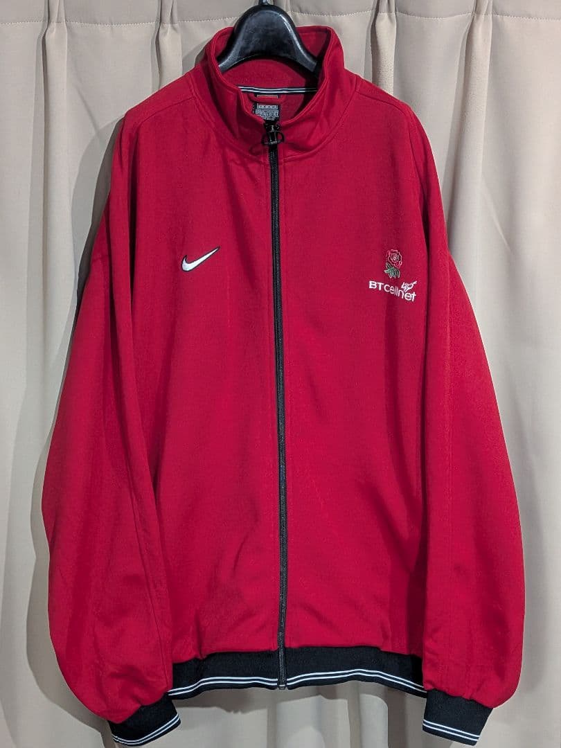 90s NIKE ラグビー イングランド代表 ジャージ トラックジャケット XL