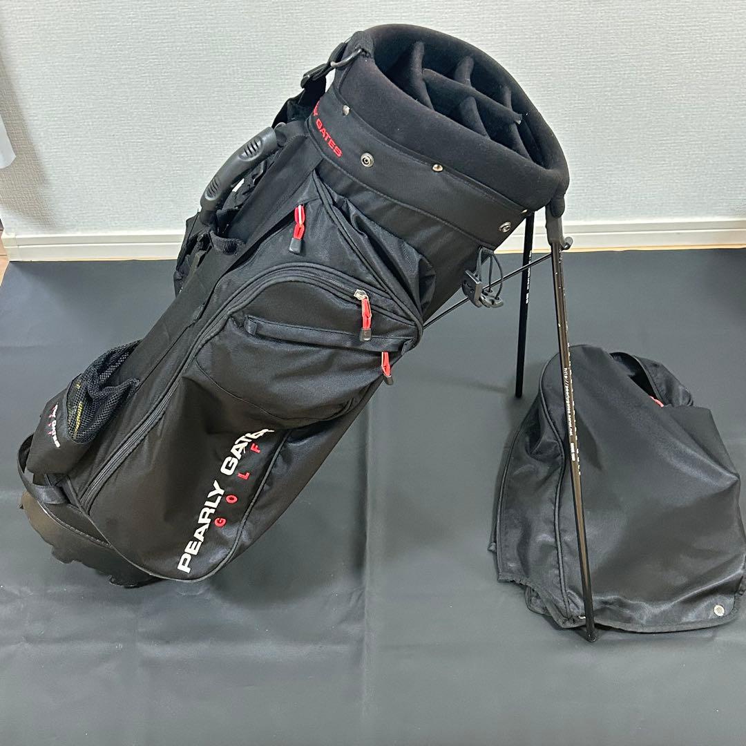 パーリーゲイツ キャディバッグ ブラック スタンド式