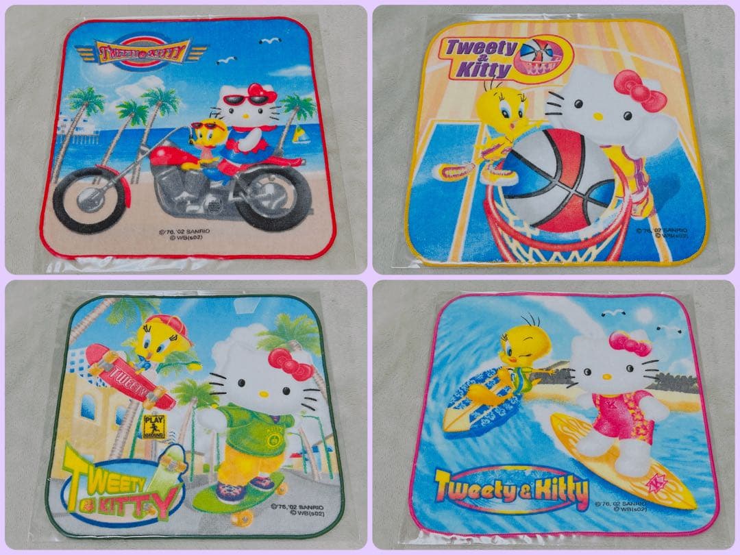 ハローキティ トゥイーティー プチタオル 2002
