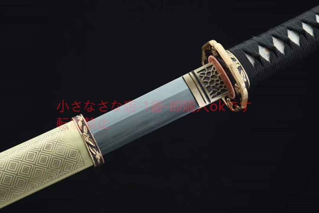 純銅鎏金銀九八指揮刀（黄銅鞘）武具　刀装具　日本刀　模造刀 居合刀