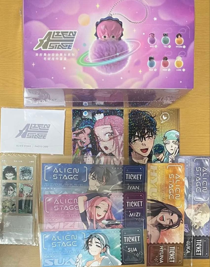 エイリアンステージ　ぬいぐるみキーホルダー　特典　カード　アクリルチケット