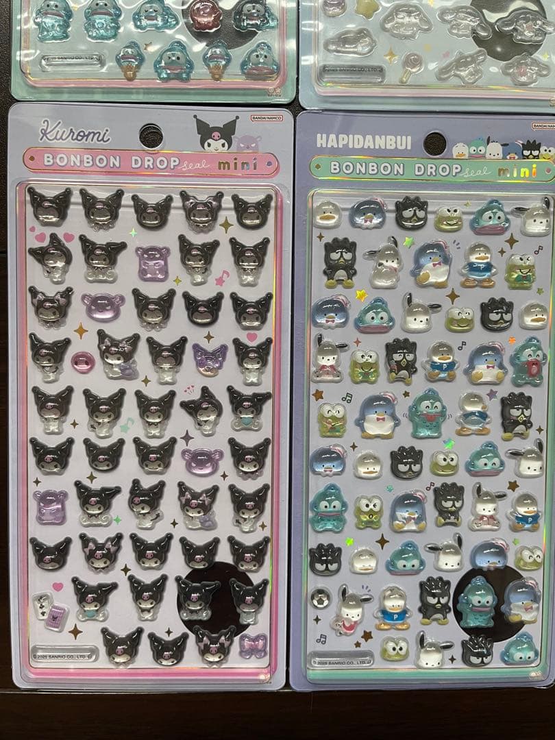 イオン購入品 サンリオボンボンドロップシールmini 8セット