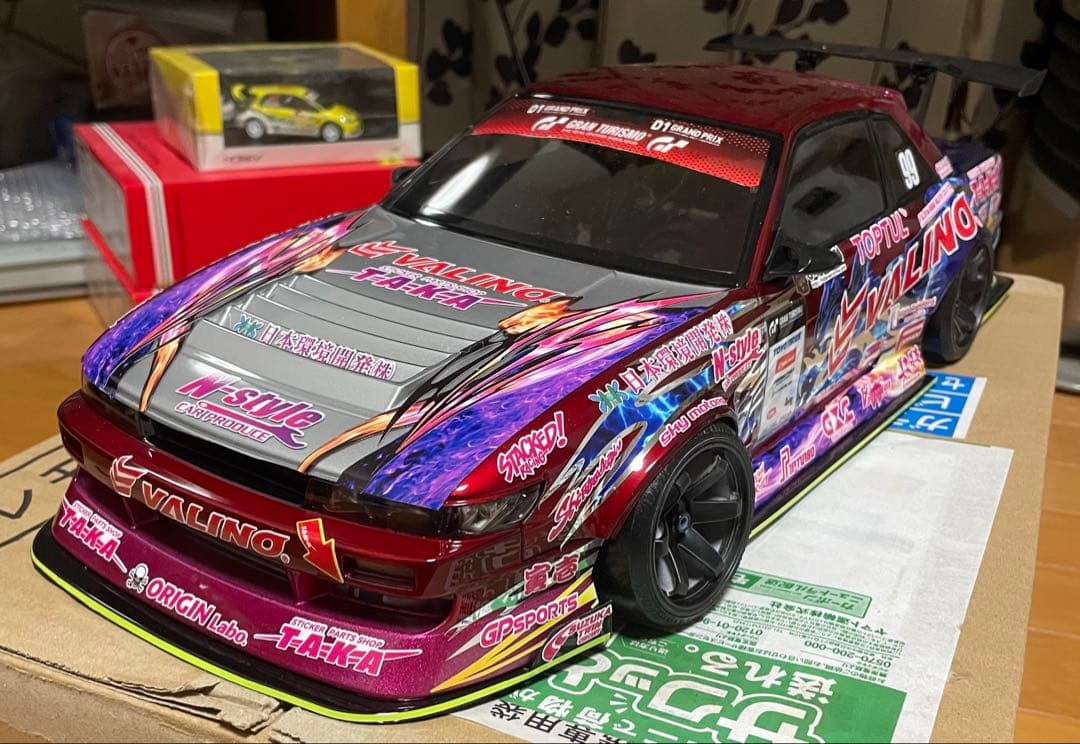 1/10 アディクション　S13 シルビア V8 2024中村直樹　未使用ボディ