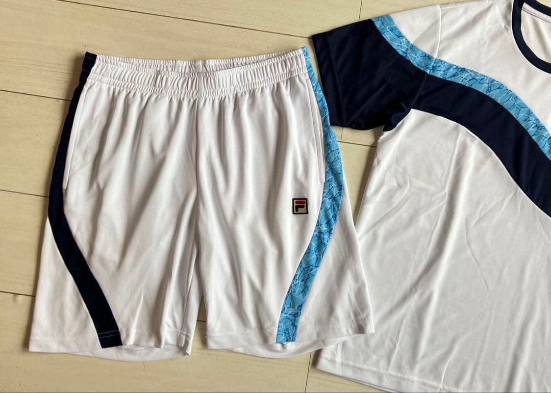 メンズM 美品 FILAフィラ テニスウェア上下セットアップ