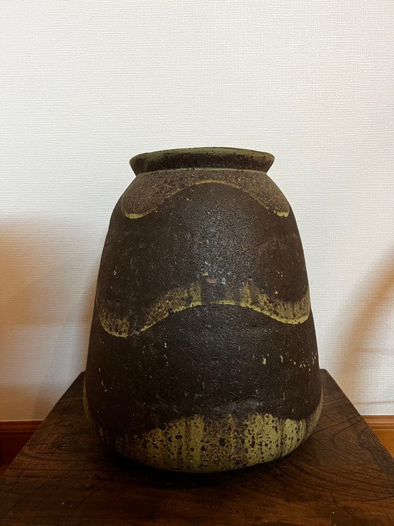 山田義力 大嶺實清系譜 特大壺 大嶺工房 作家物 沖縄陶芸 やちむん