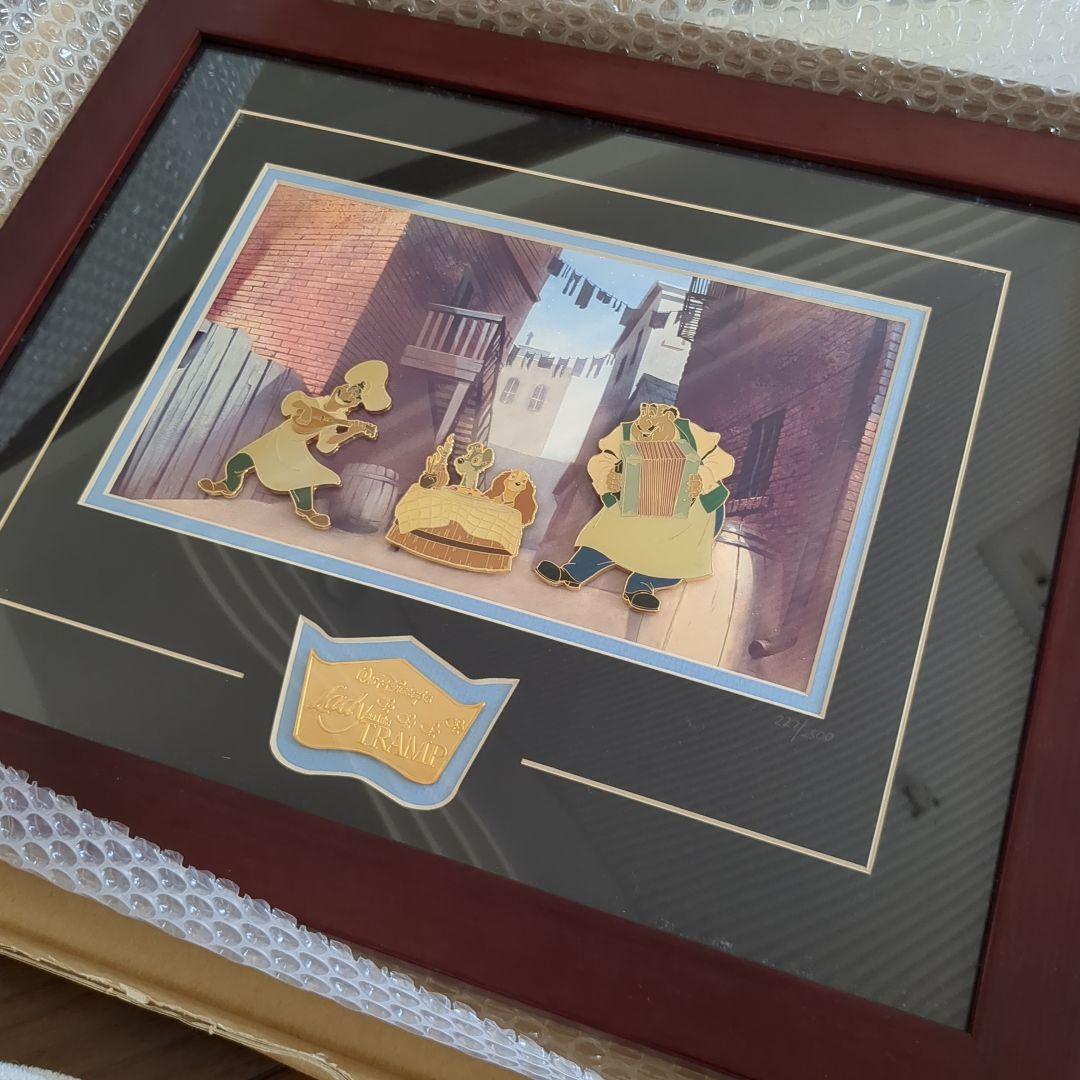 ディズニー レディ&トランプ トニーレストラン ピンバッジ　フレームセット