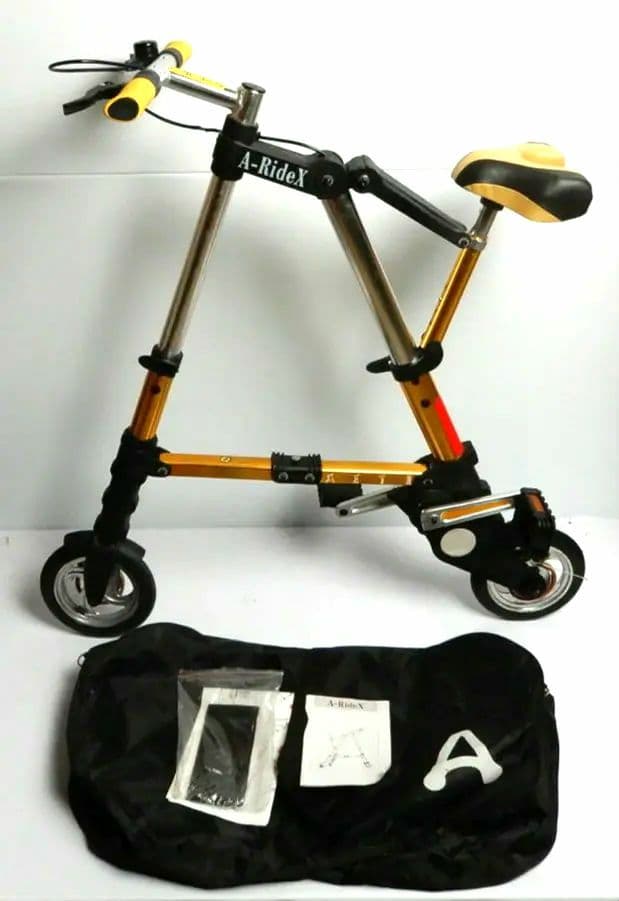折り畳み式自転車 A-RideX イエローカラー
