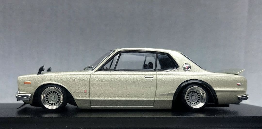1/43　スカイライン改　ハコスカ2Dr　フォーカスレーシング　アルミ製　深リム