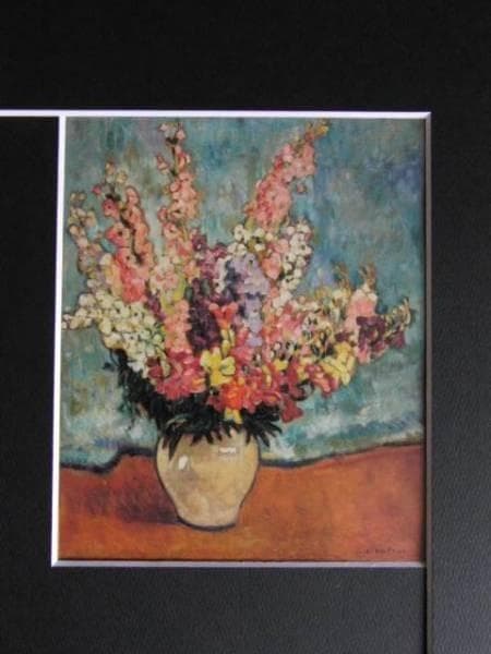 Valtat、VASE DE FLEURS、海外版超希少レゾネ、新品額装付