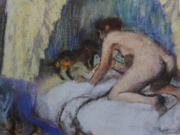 エドガー・ドガ、LA FEMME AU CHIEN、海外版超希少レゾネ、新品額付