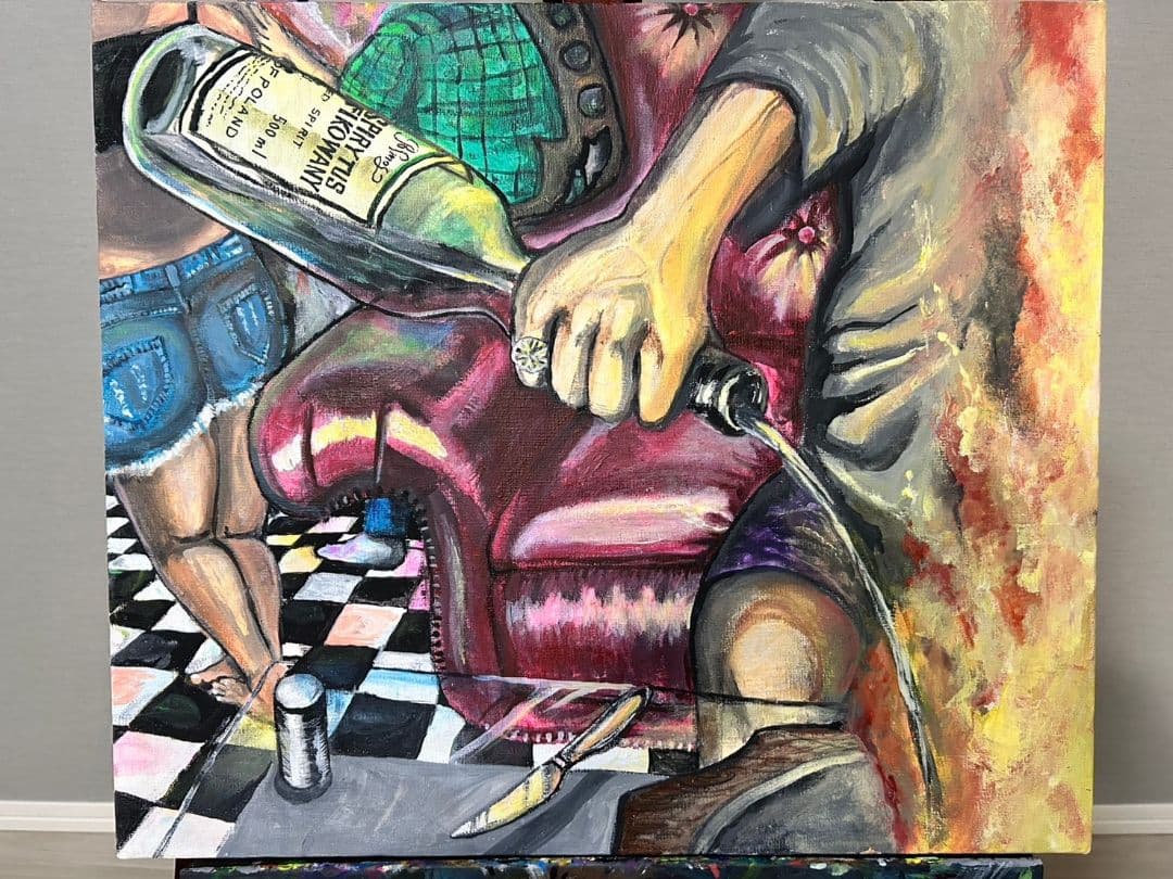 絵画  PARTY FIRE