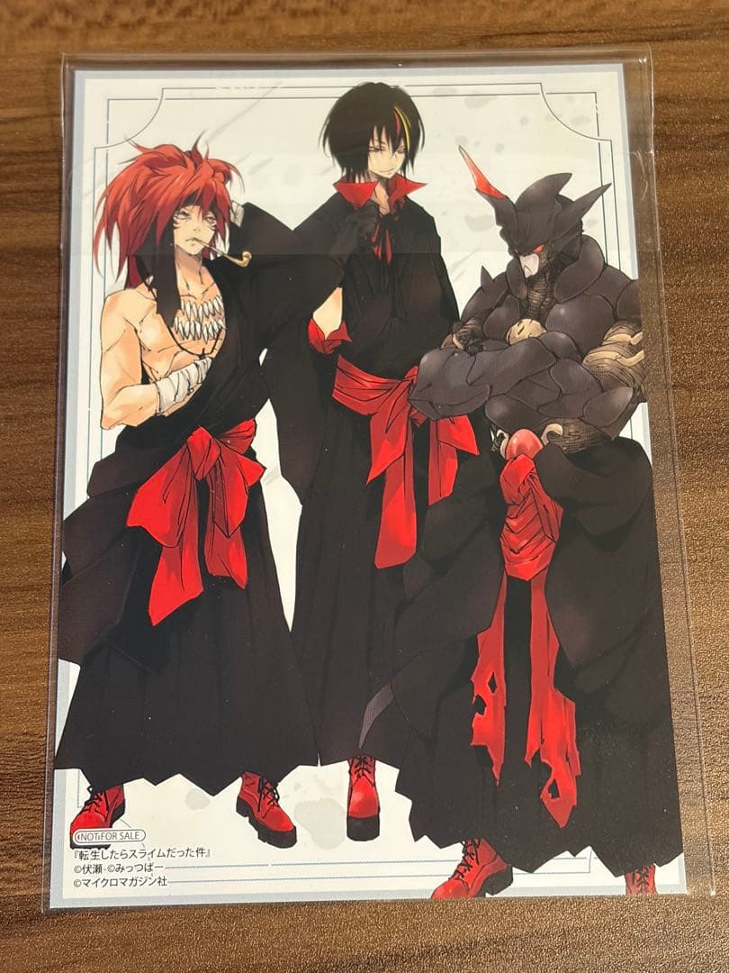 転スラ 原作完結記念リバーシブルイラストカード 川上先生直筆サイン ディアブロ