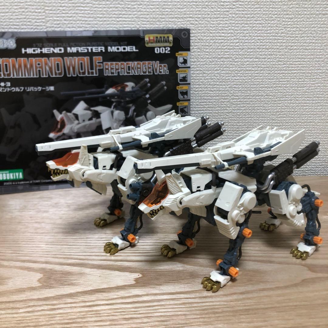 【素組み】2体セットゾイド　HMM RHI-3 コマンドウルフ リパッケージ版