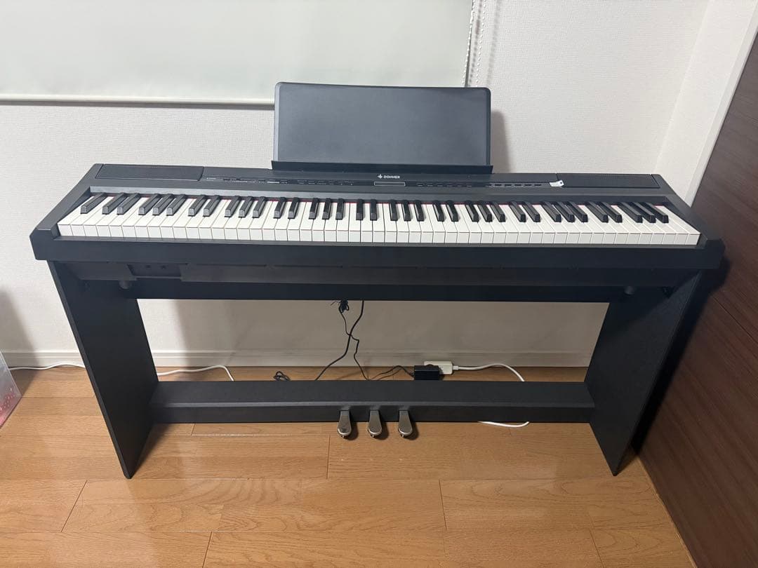Donner 88鍵盤 電子ピアノ ハンマーアクッション鍵盤 DEP-20