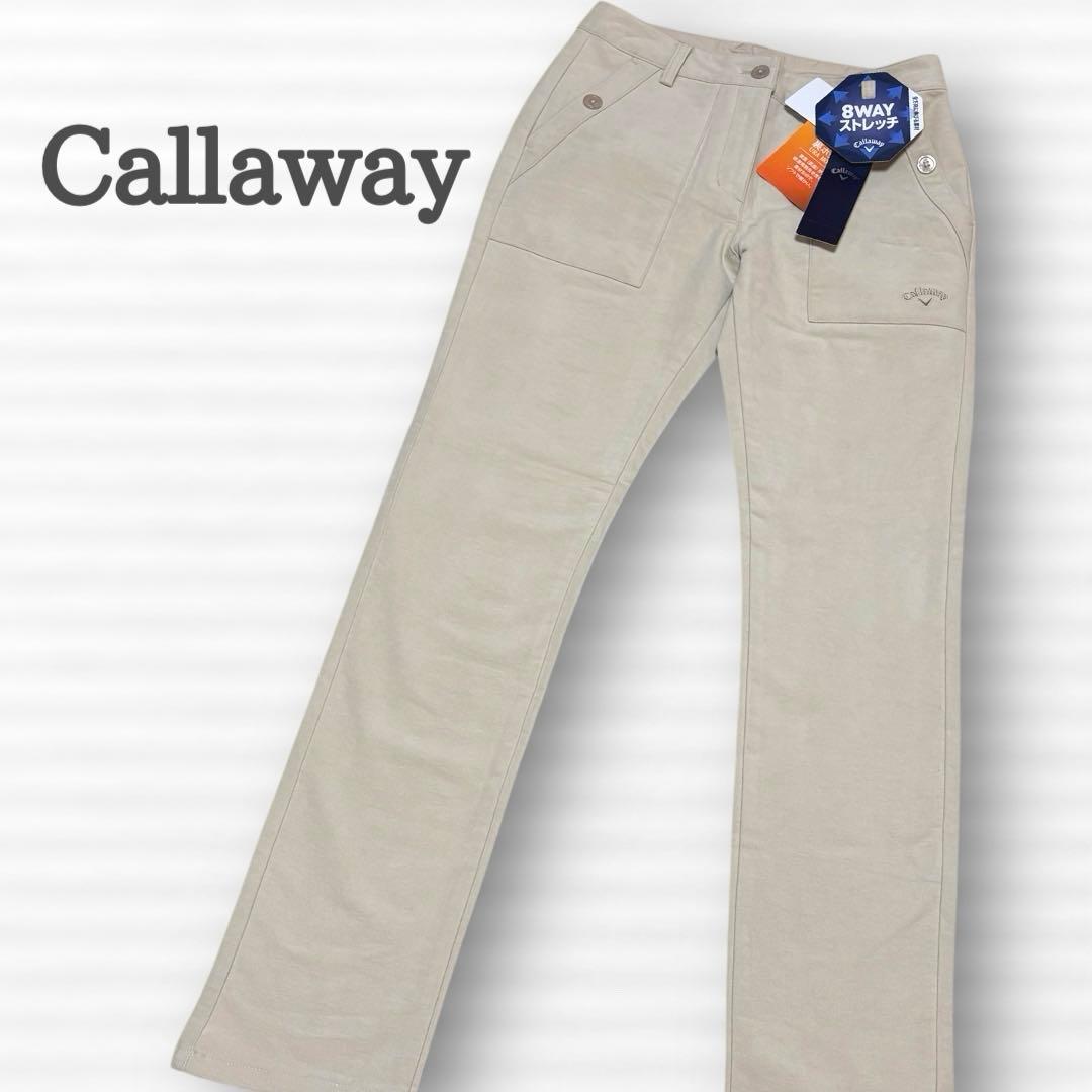 Callaway キャロウェイ レディース パンツ 裏起毛 ベージュ M ゴルフ