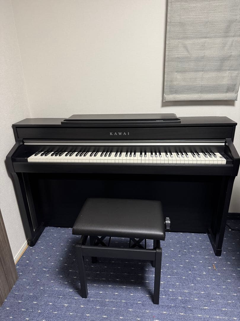 KAWAI ブラック電子ピアノ CA9800GP 椅子付き
