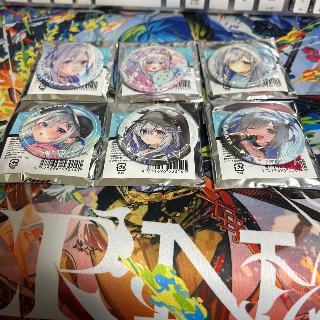 ホロライブ　天音かなたオンリー缶バッジ6個セット