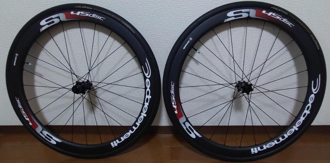 デダ Elementi SL45 カーボンホイール DB チューブラー タイヤ付