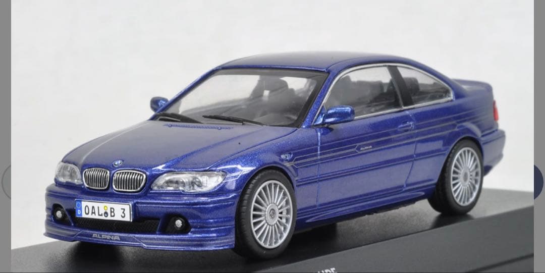 アルピナB3S1/43スケール ミニカーアルピナブルー