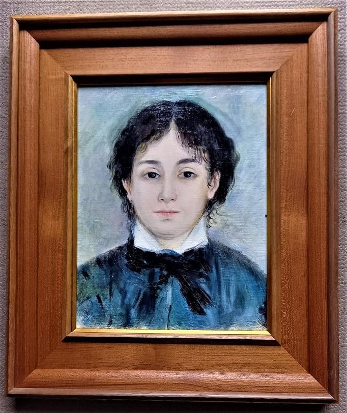 伊藤和生　ルノワール作「青い服を着た若い女」（三重県立美術館所蔵）を油彩にて模写