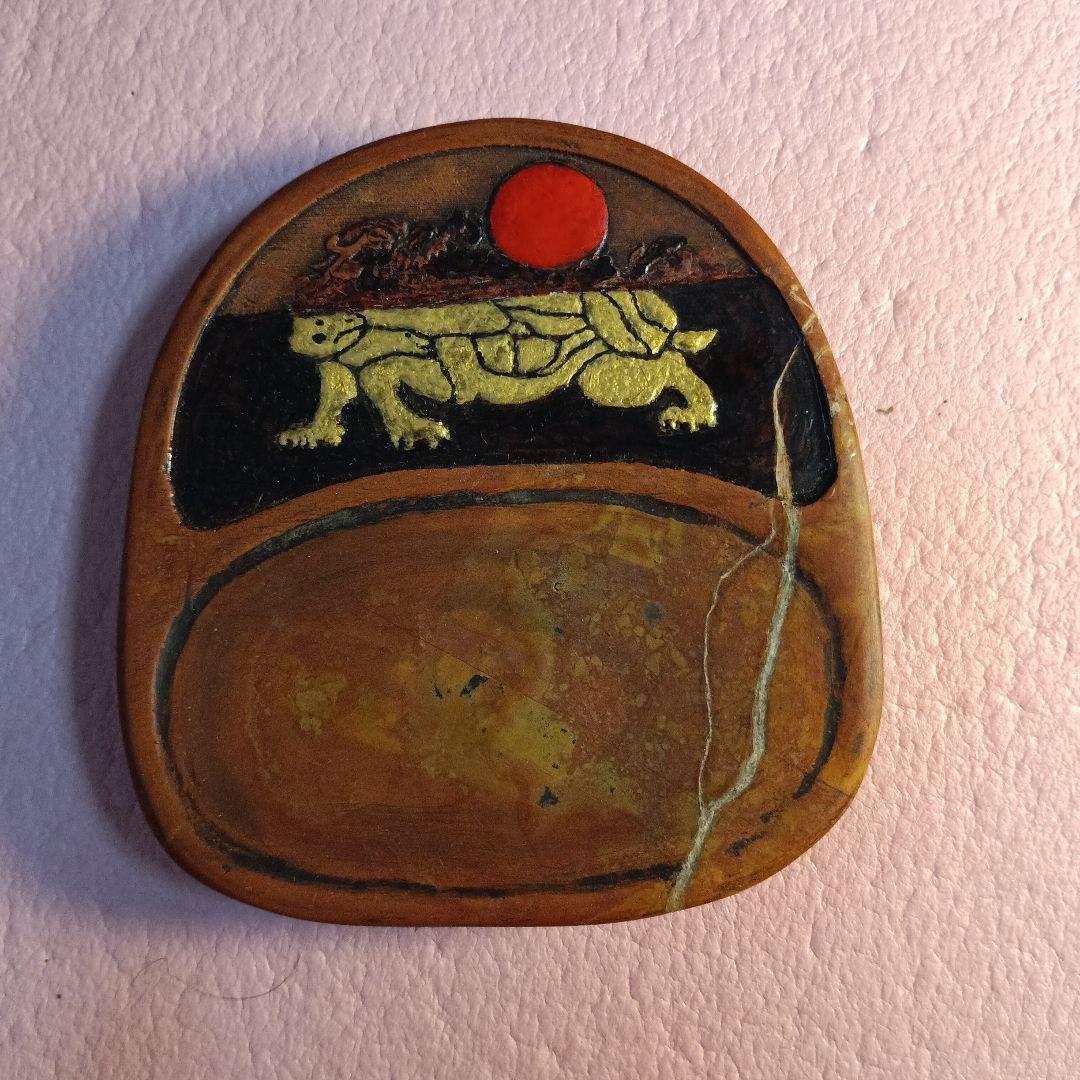 風景 画硯箱 と 硯