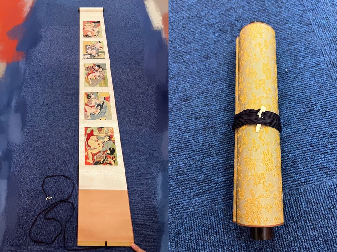 1465 骨董　古美術　春画　巻物　希少　時代物