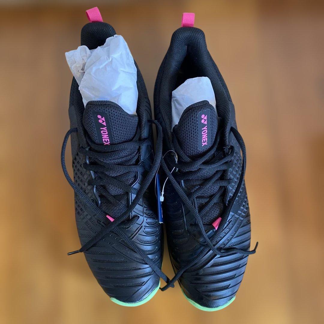 YONEX テニスシューズ ブラック/ピンク/グリーン29㎝