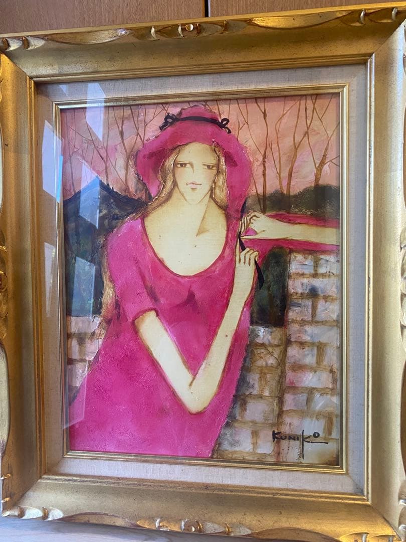 松任谷國子　春ちかくに F6 絵画