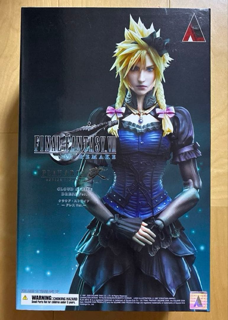 FF VII リメイク PLAY ARTS改 クラウド ドレス Ver.　未開封