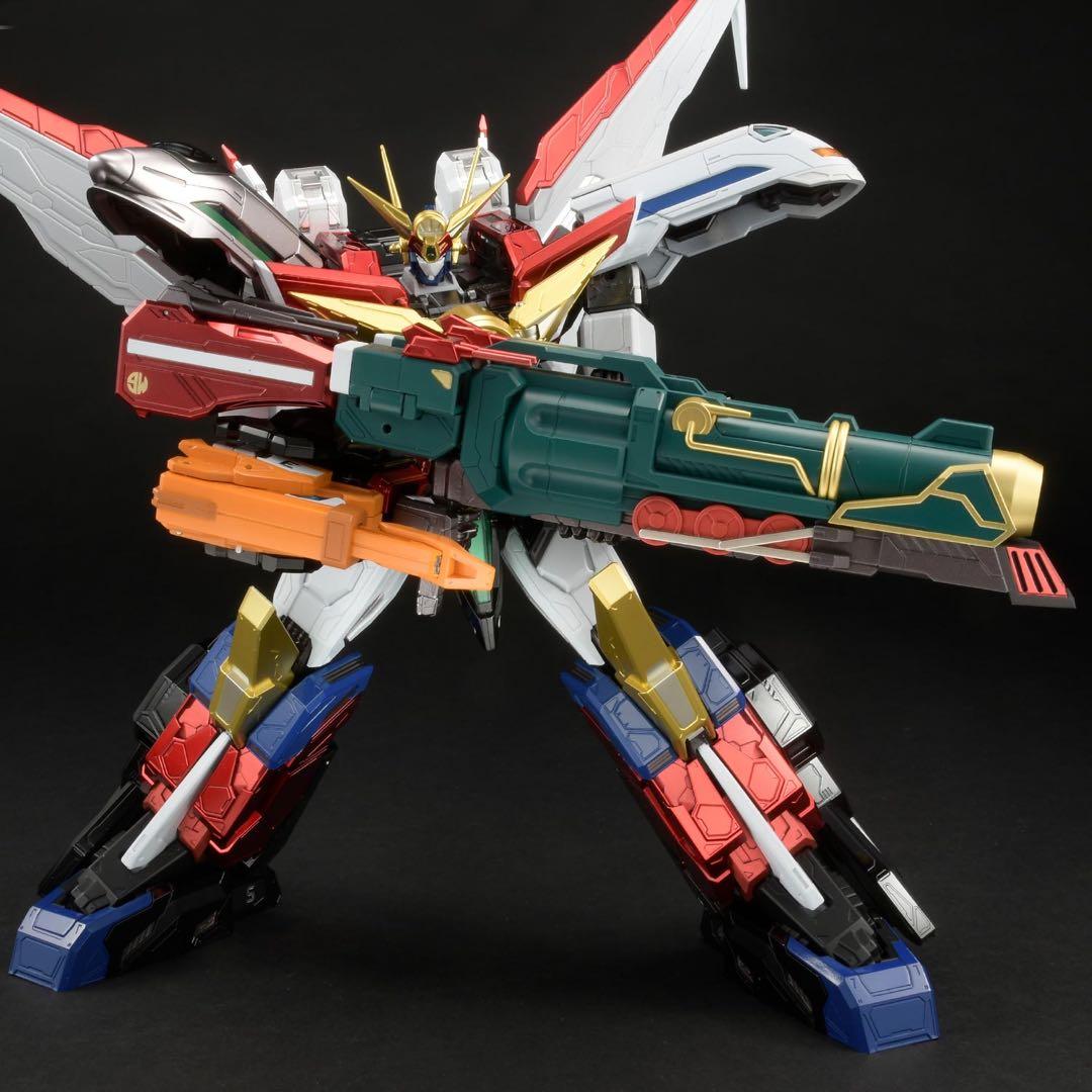 ホビージャパン　AMKUNI 機神　グレートマイトガイン&オプションパーツセット