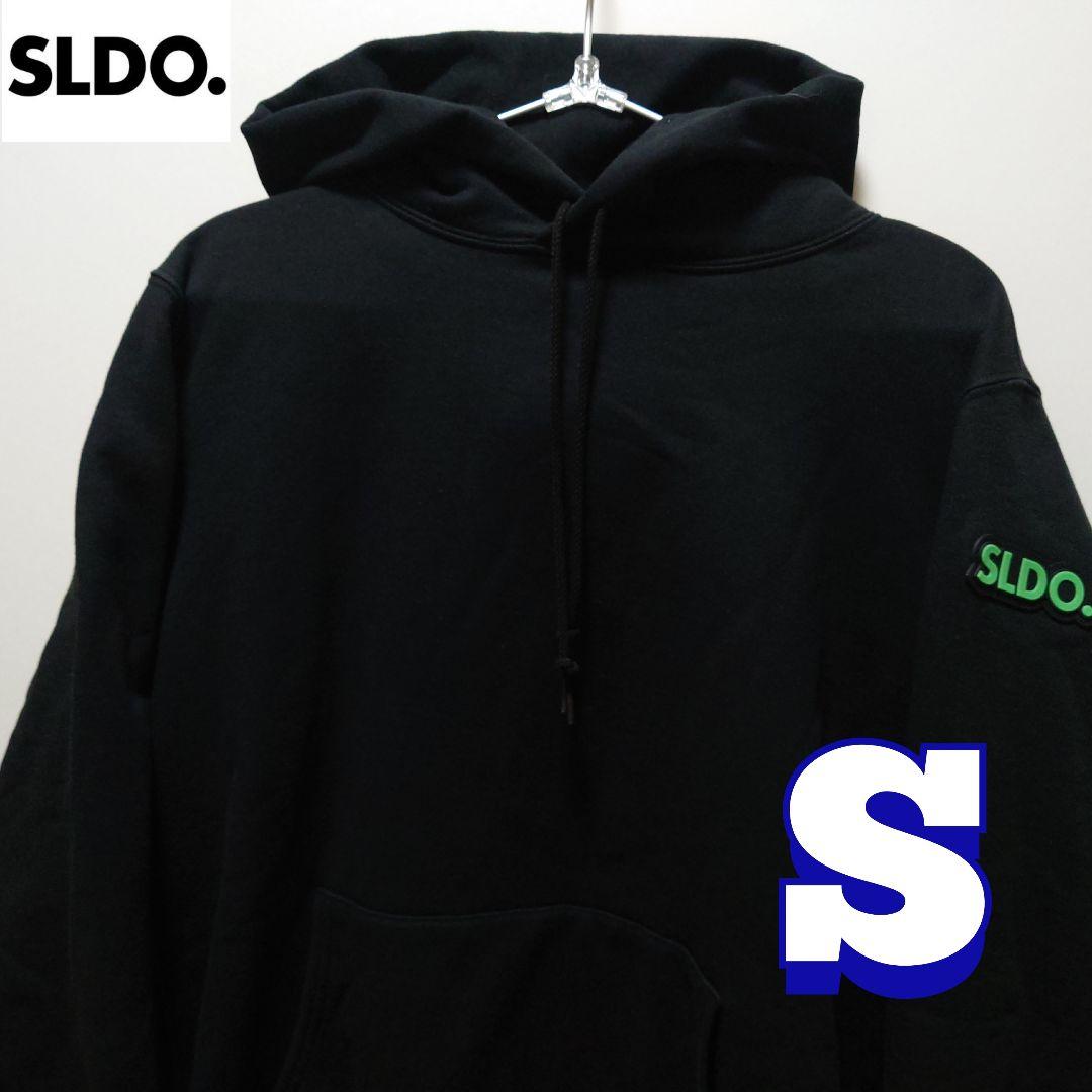 SLDO.エスルド ブラックパーカー フード付き メンズS